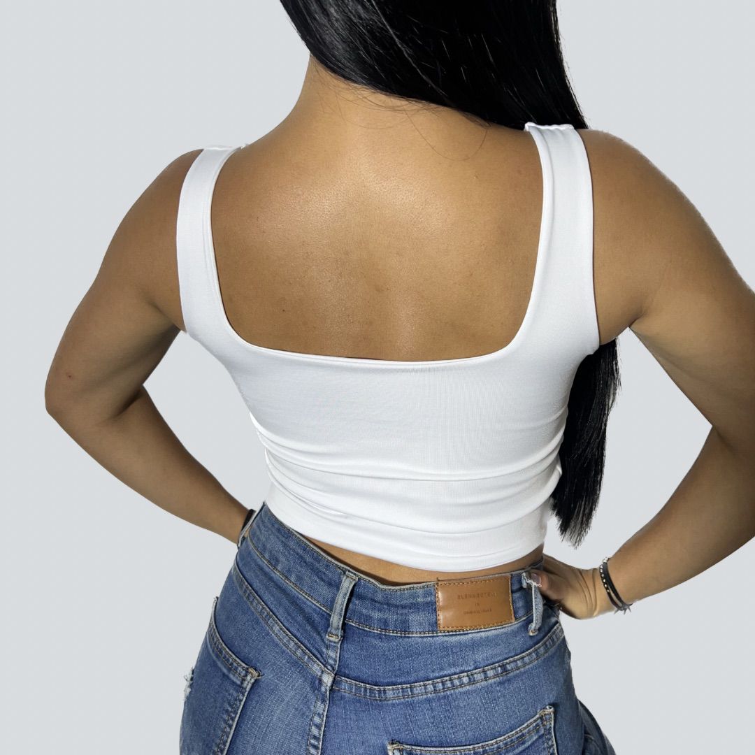 Crop Top Basico Sin Mangas