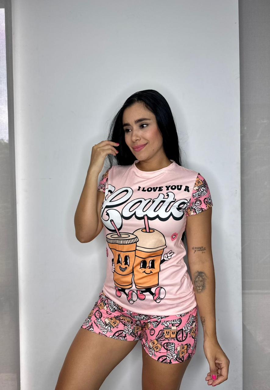 Conjunto pijama mujer Short + Camiseta